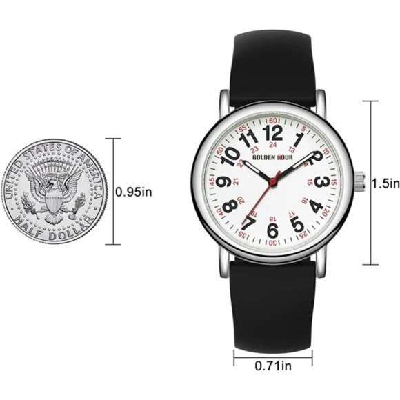 Waterproof Nurse Watch for Medical Professionals, Students Women Men - Picture 4 of 7